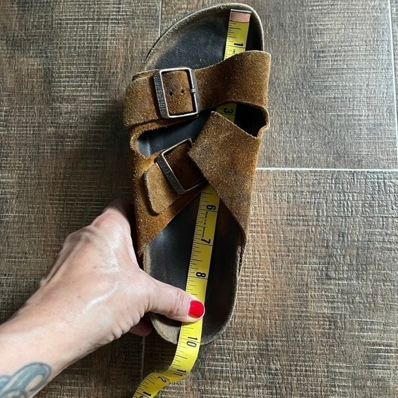BIRKENSTOCK Leather Suede Sandals Shoes - Picture 7 of 7